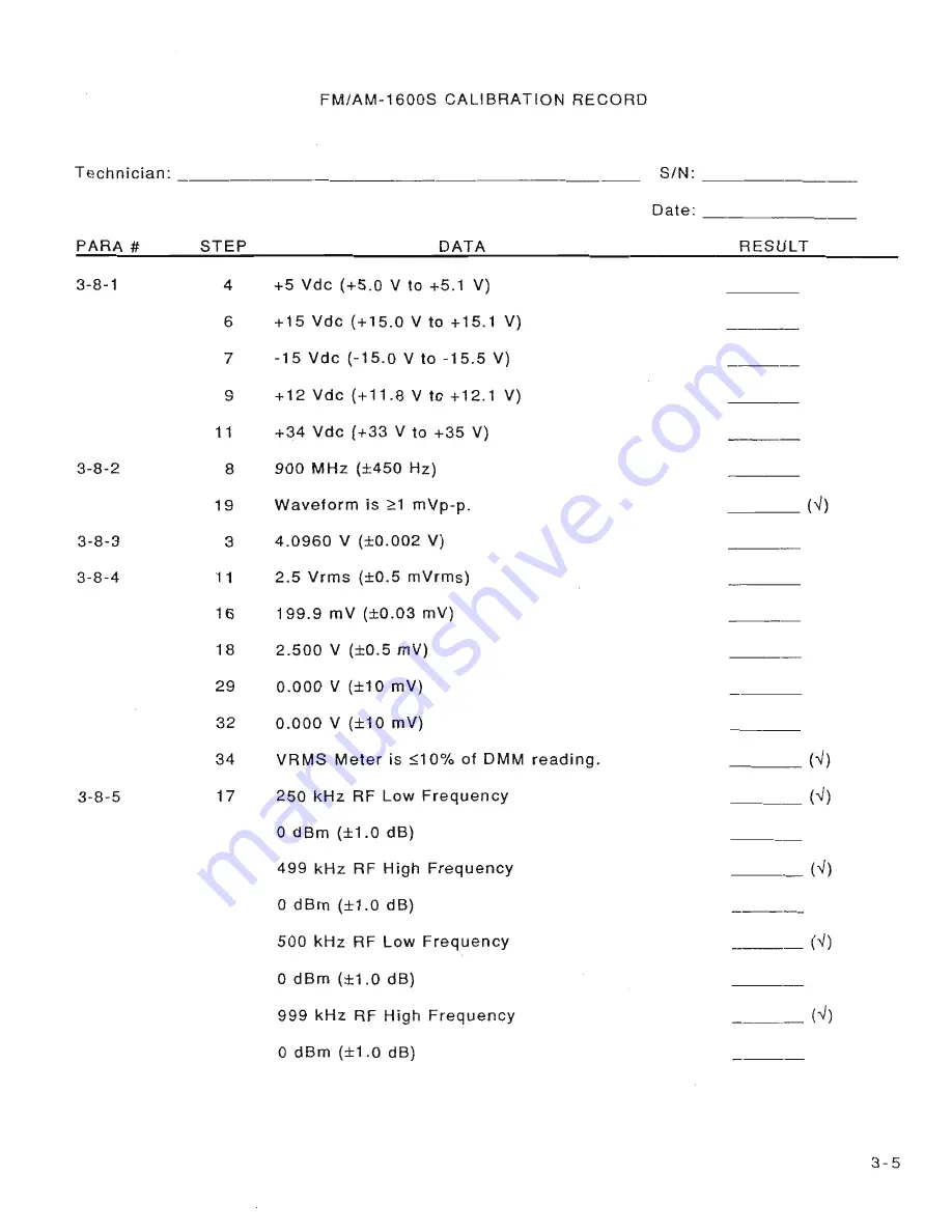 IFR Systems FM-1600S Maintenance Manual Download Page 98