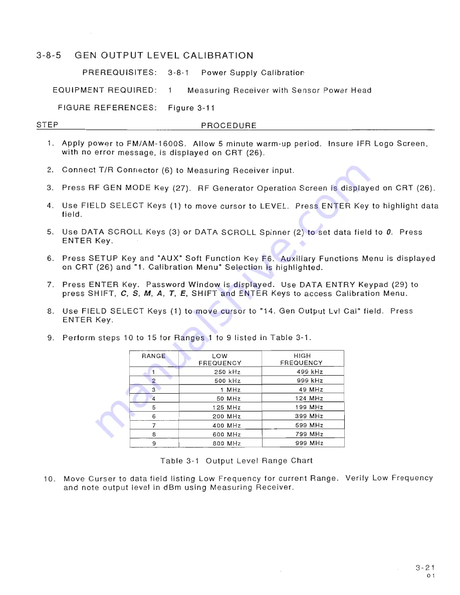 IFR Systems FM-1600S Maintenance Manual Download Page 114