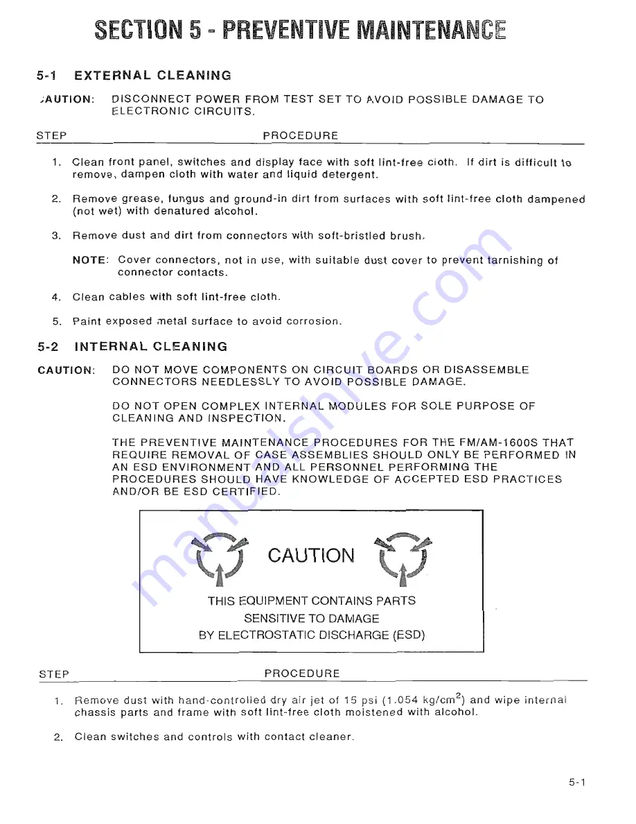 IFR Systems FM-1600S Maintenance Manual Download Page 196