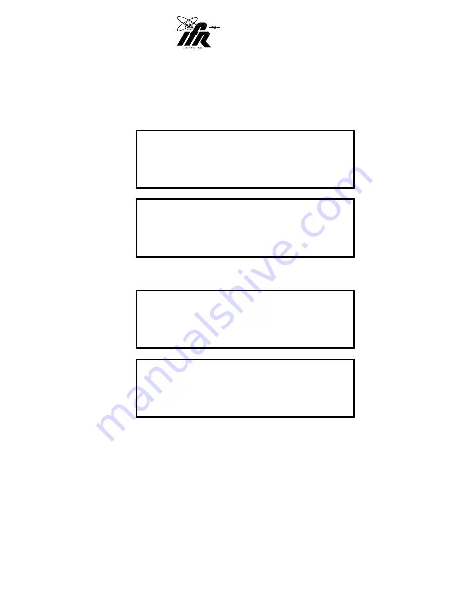 IFR ATC-601-2 Operation Manual Download Page 64