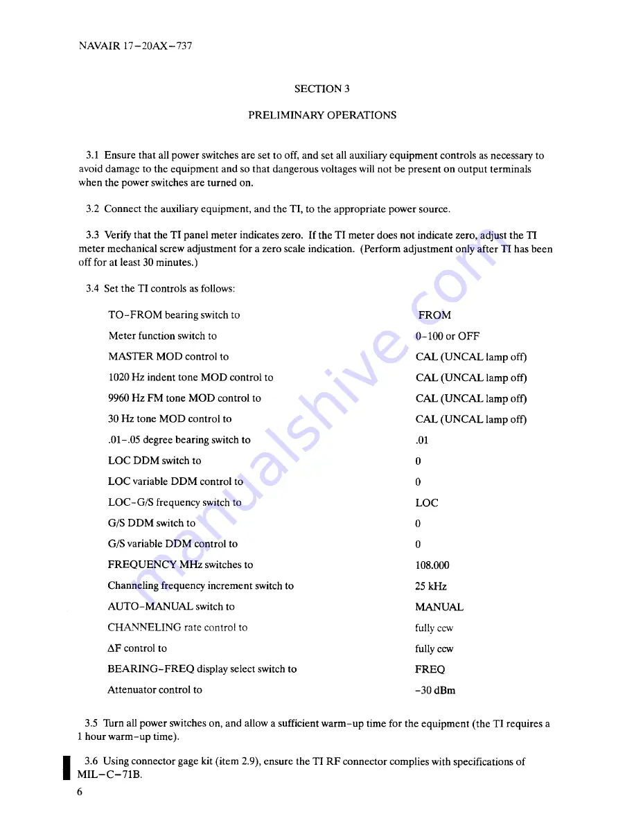 IFR NAVAIR NAV-750 Скачать руководство пользователя страница 8