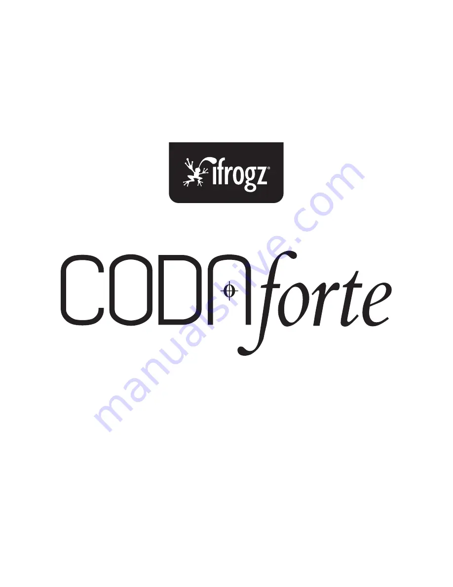 ifrogz CodnForte Скачать руководство пользователя страница 1