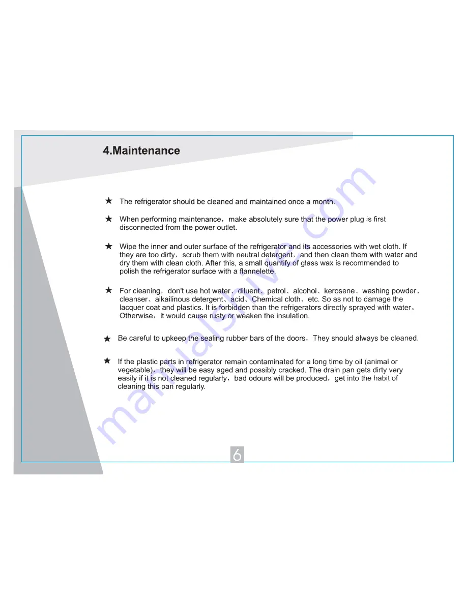 Igloo FR181 Operating Instructions Manual Download Page 7