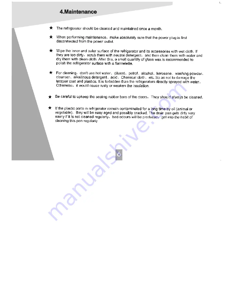 Igloo fr465 Operating Instructions Manual Download Page 7