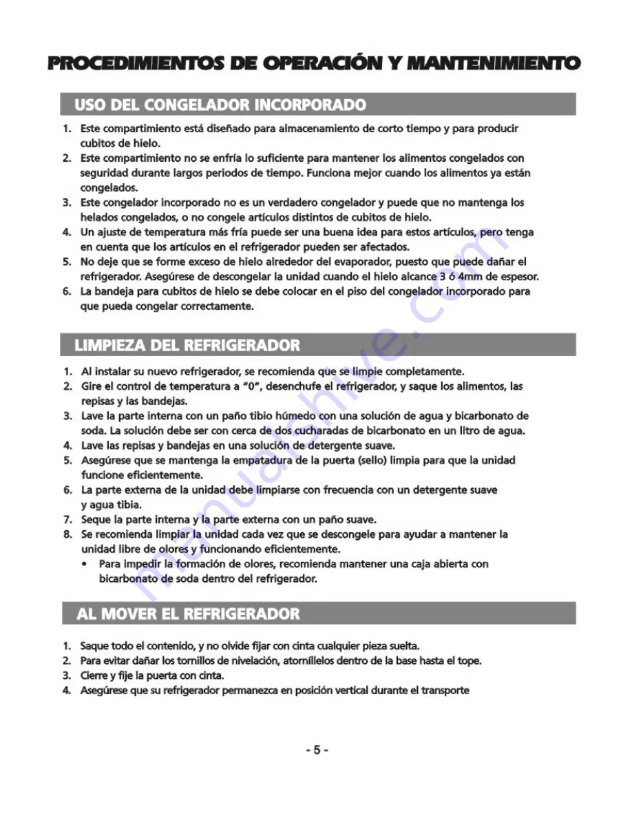 Igloo FR466 Instruction Manual Download Page 7