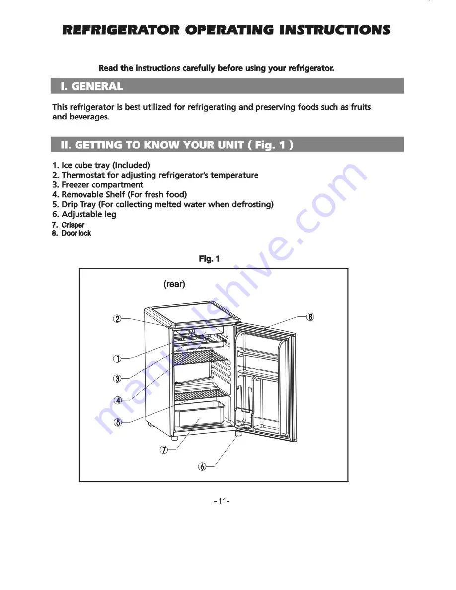 Igloo FR466 Instruction Manual Download Page 13