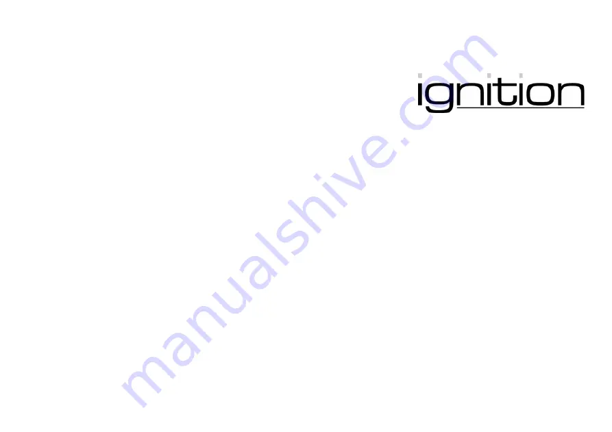 Ignition 486345 User Manual Download Page 1