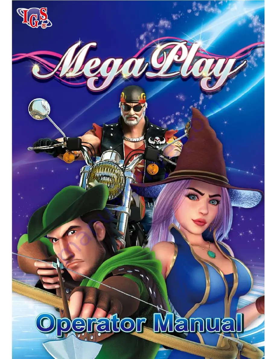 IGS Mega Play Operator'S Manual Download Page 1