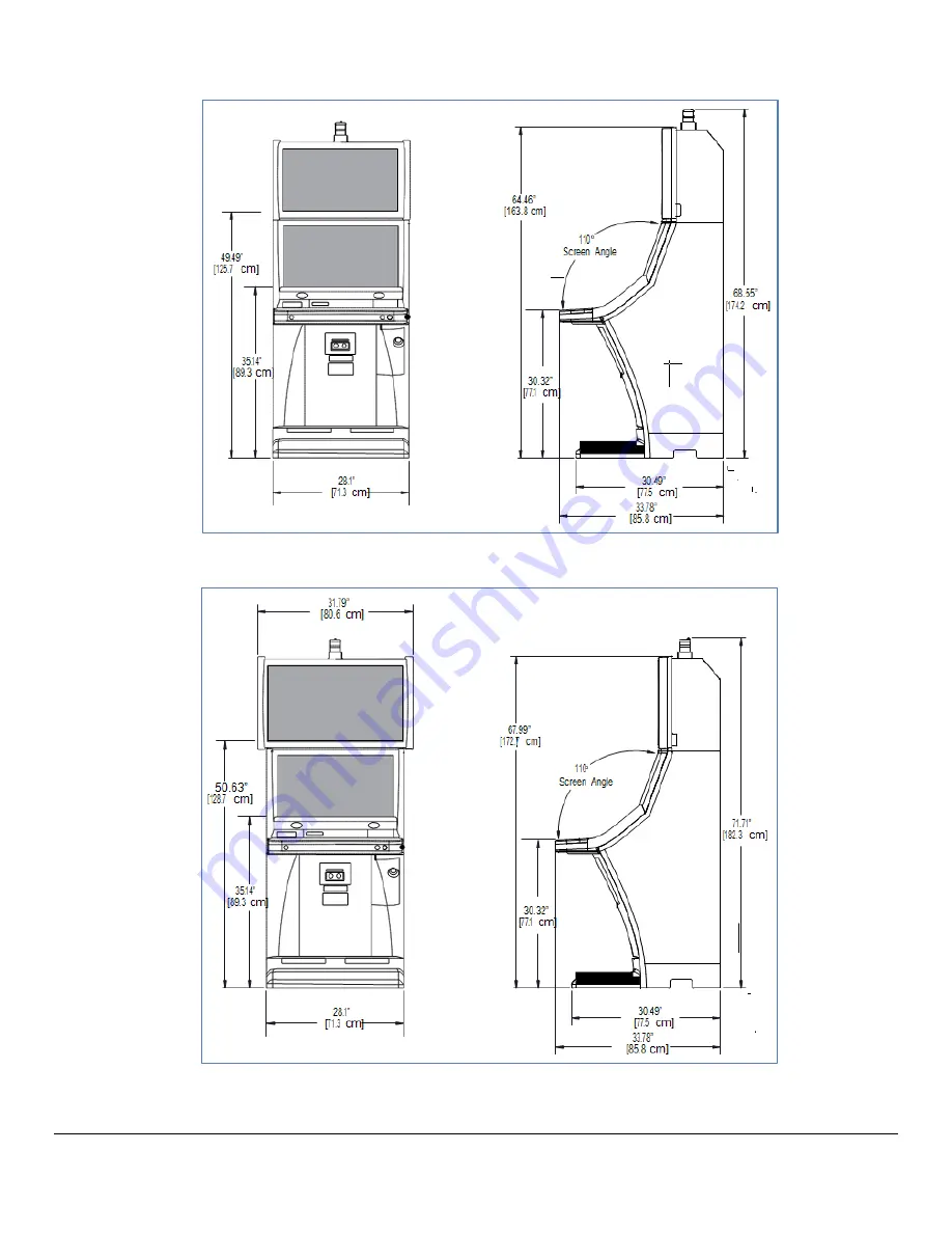 IGT Crystal Slant Cabinet Скачать руководство пользователя страница 2