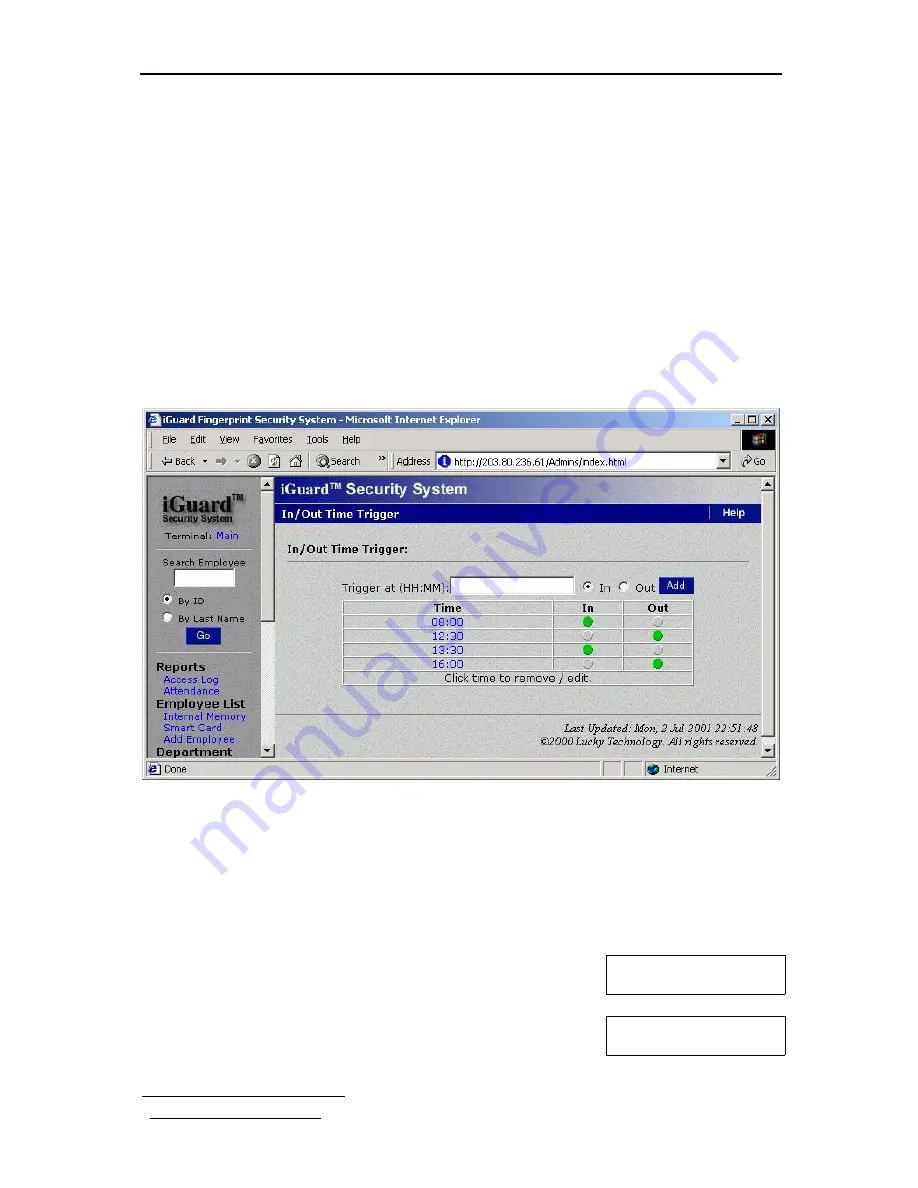 iGuard FPS110 Series Operation Manual Download Page 31