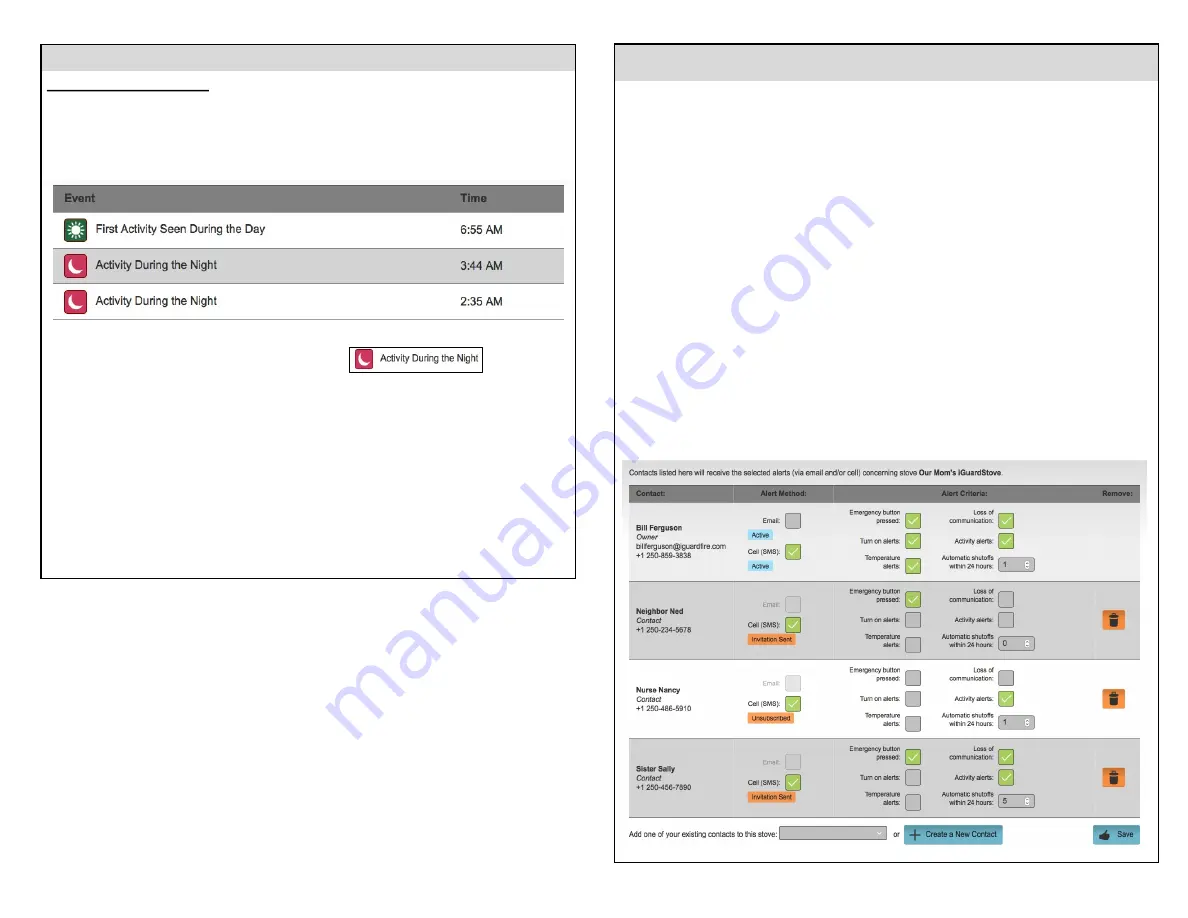 iGuard iGuardStove User & Online Features Manual Download Page 13