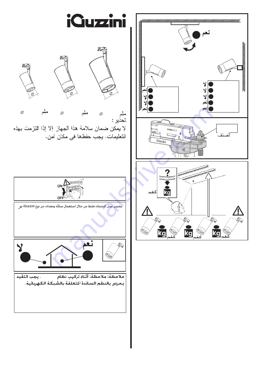 iGuzzini SPOT PALCO L Manual Download Page 7