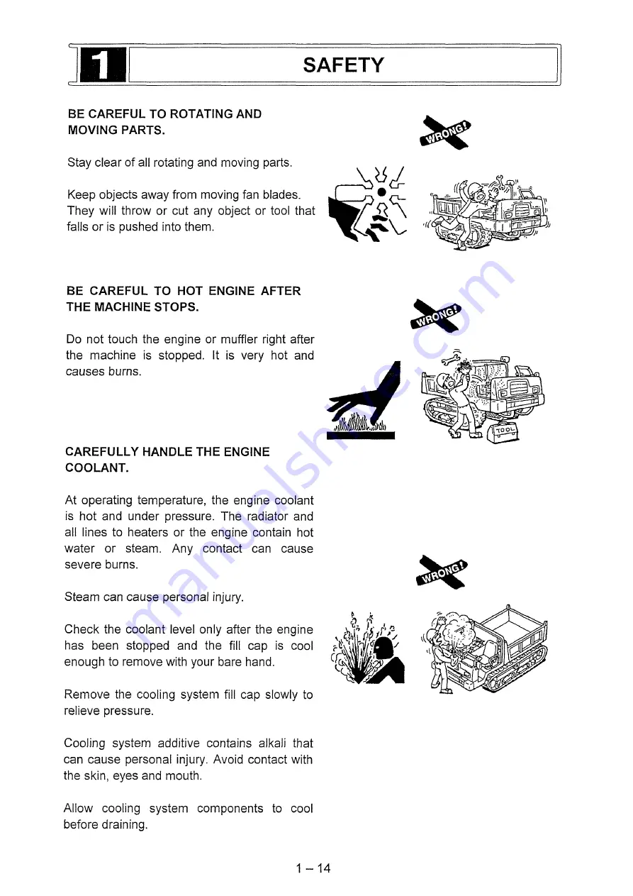 IHI IC100-2 Operation Manual Download Page 19