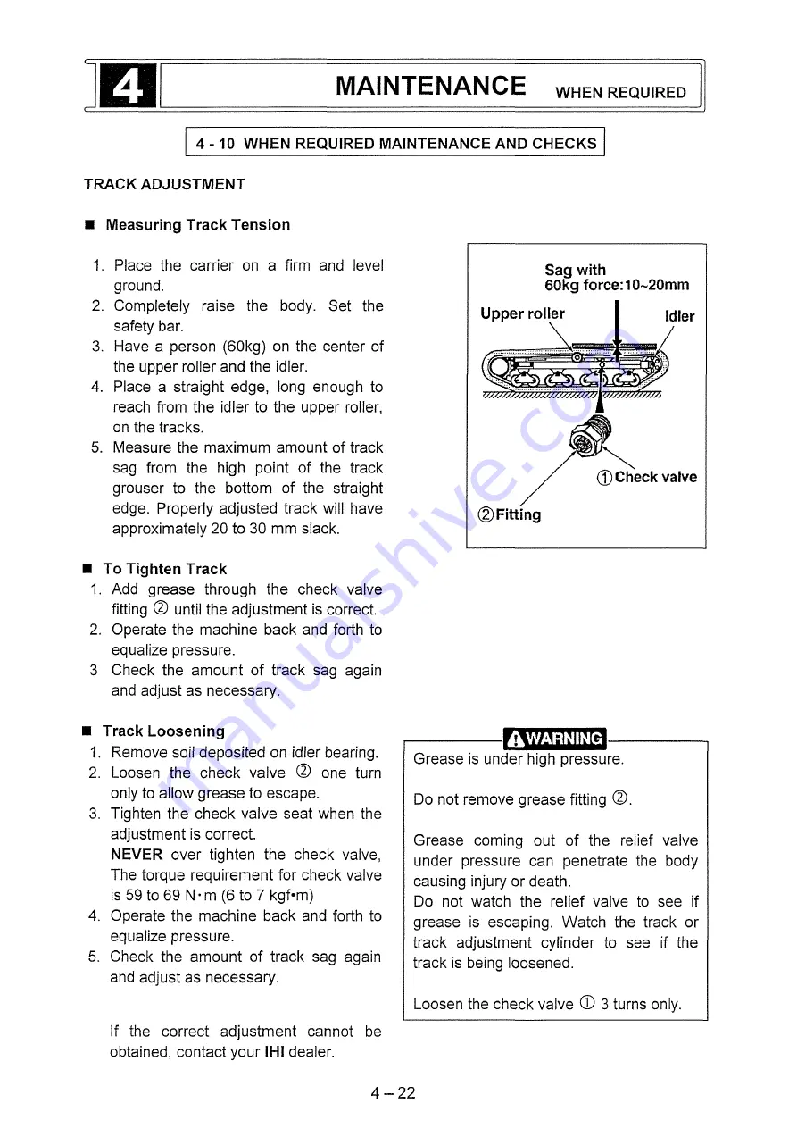 IHI IC100-2 Operation Manual Download Page 83