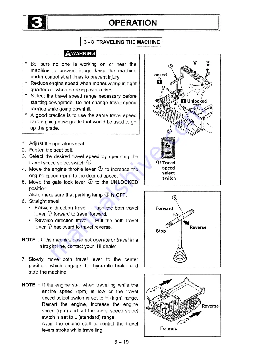 IHI IC70-2 Operation Manual Download Page 49