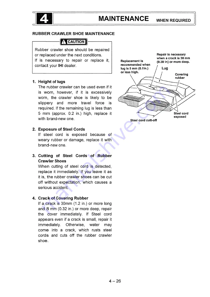 IHI IC70-2 Operation Manual Download Page 88