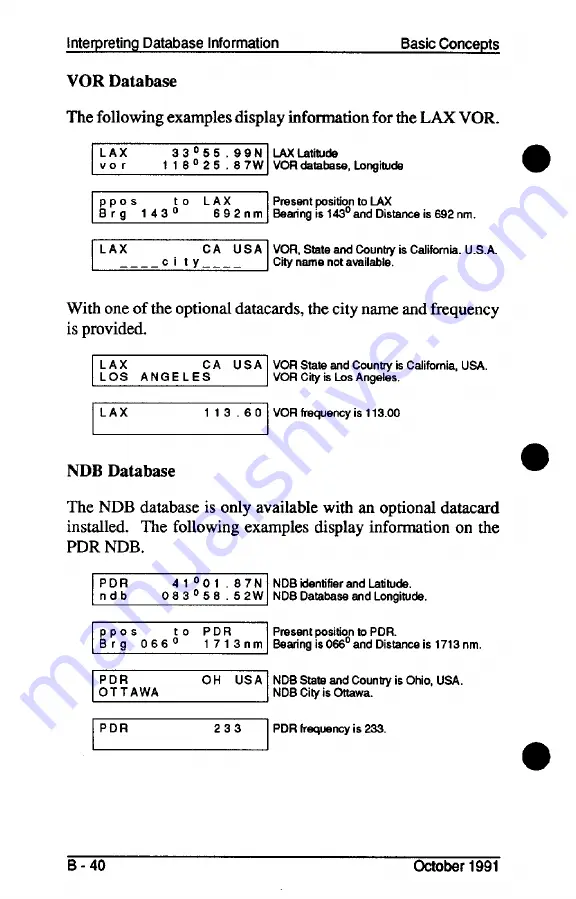 II Morrow Inc. Apollo 820 Pilot'S Manual Download Page 53