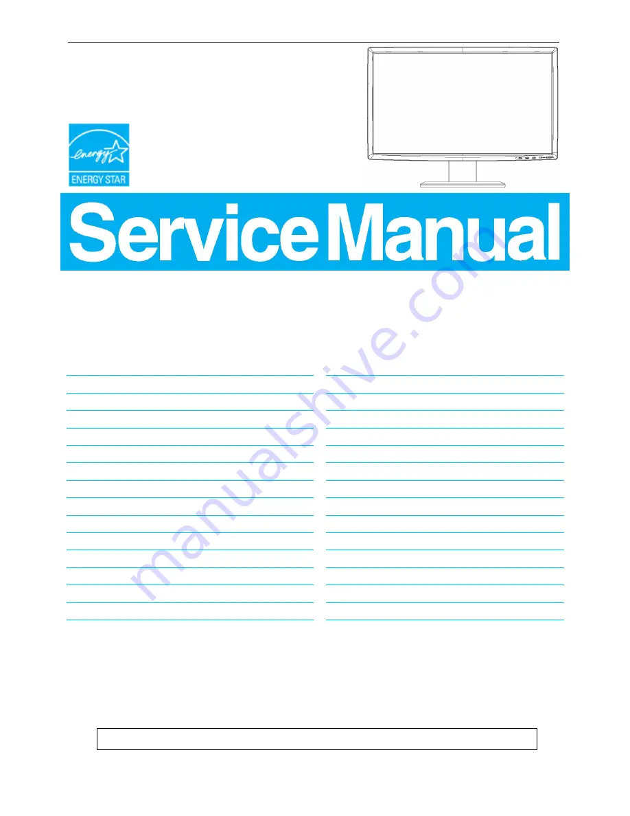 Iiyama PLB2409HDS Service Manual Download Page 1