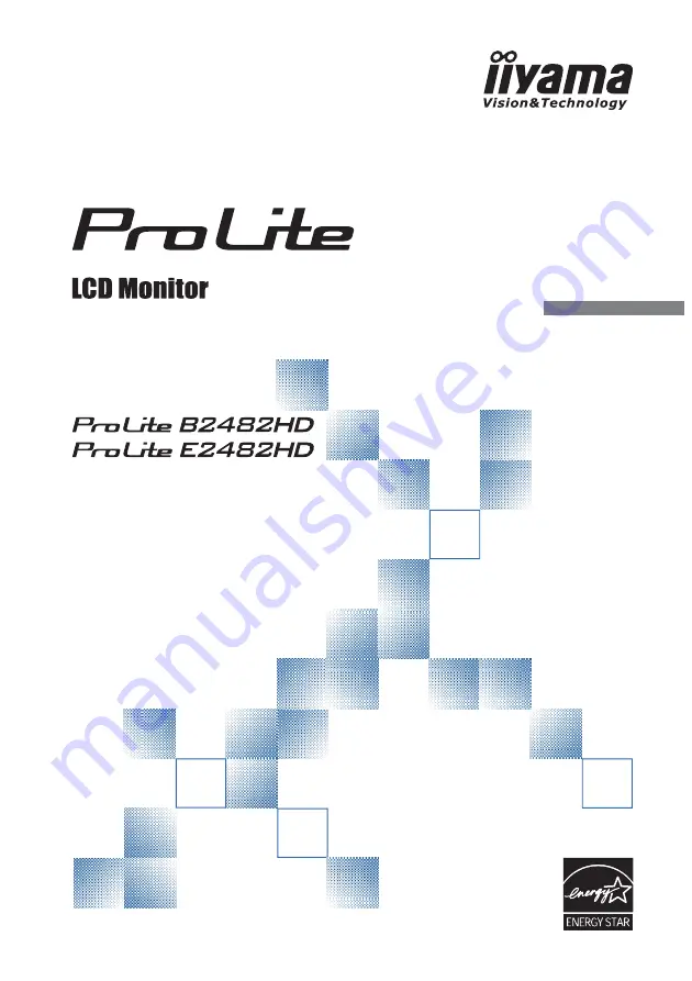 Iiyama ProLite B2482HD Скачать руководство пользователя страница 1