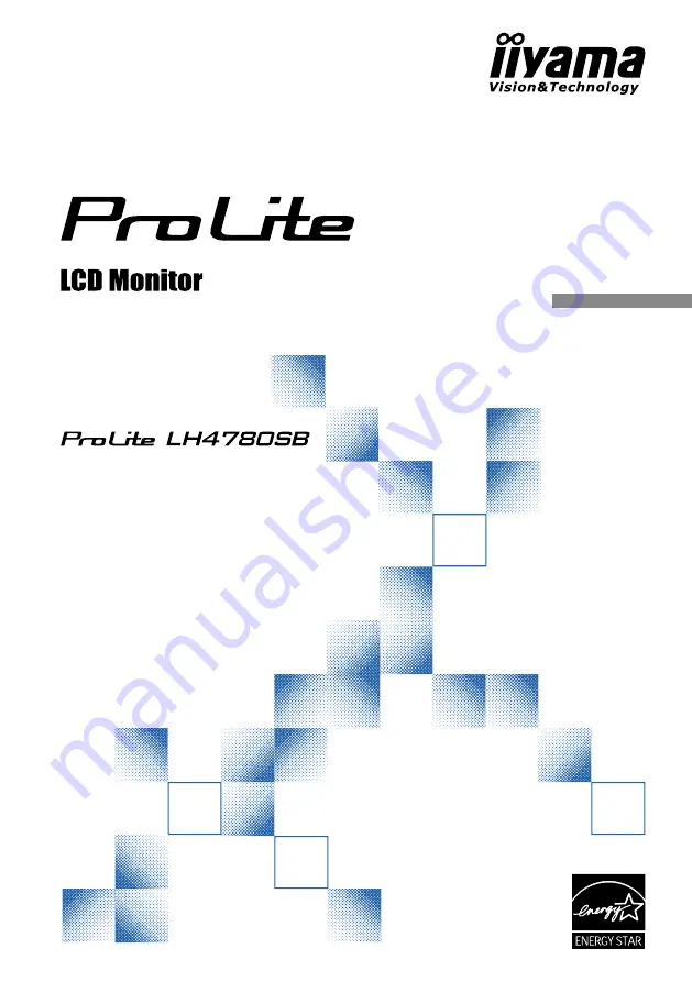 Iiyama ProLite LH4780SB User Manual Download Page 1