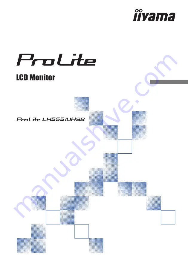 Iiyama ProLite LH5551UHSB Скачать руководство пользователя страница 1