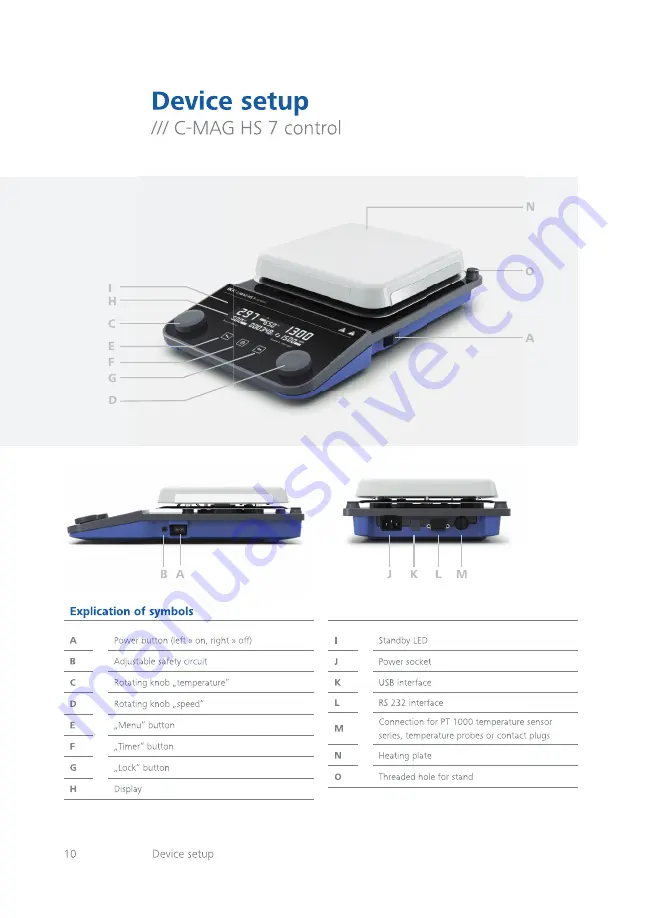 IKA C-MAG HS7 Manual Download Page 10