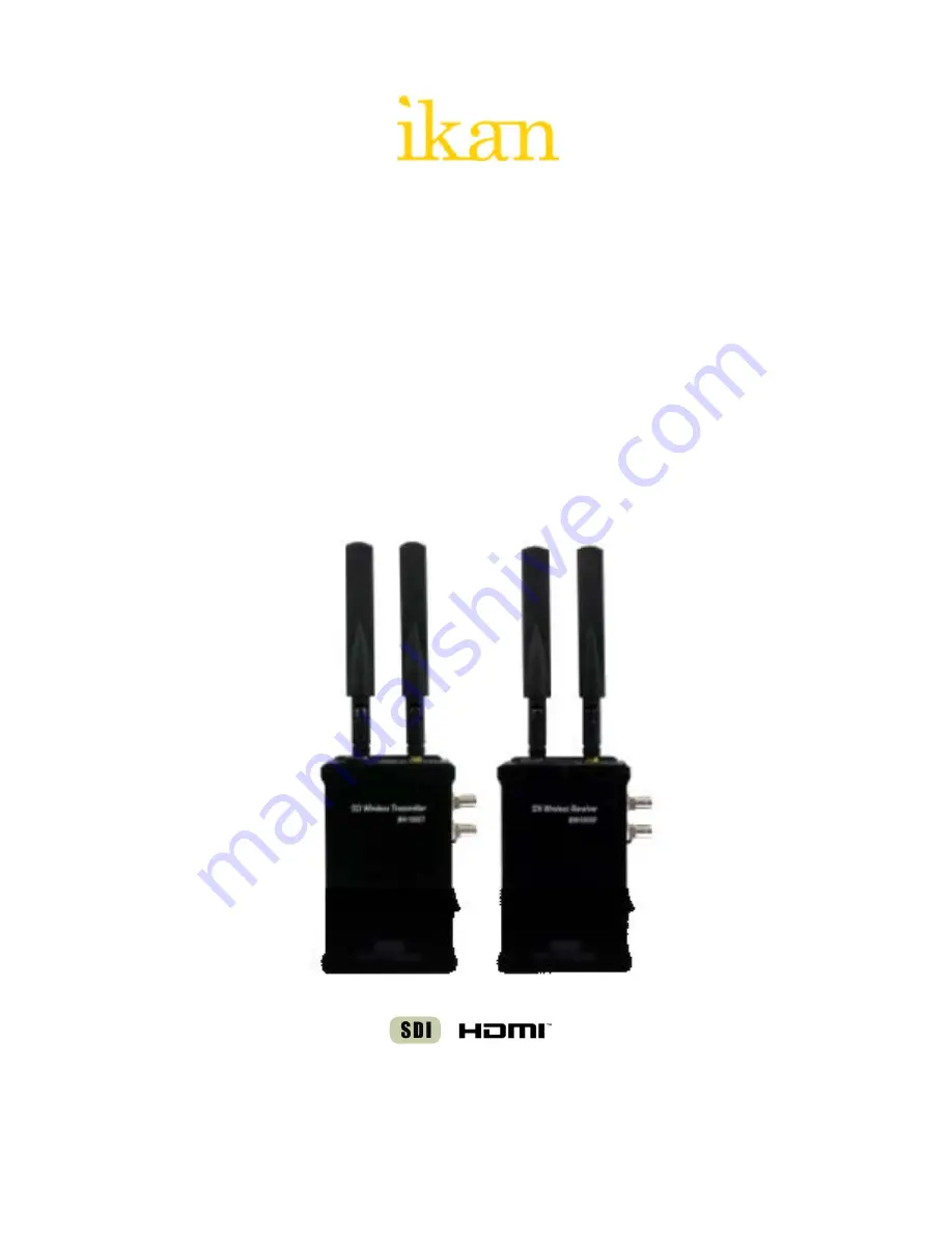 Ikan IKW1 Operating Instructions Manual Download Page 1