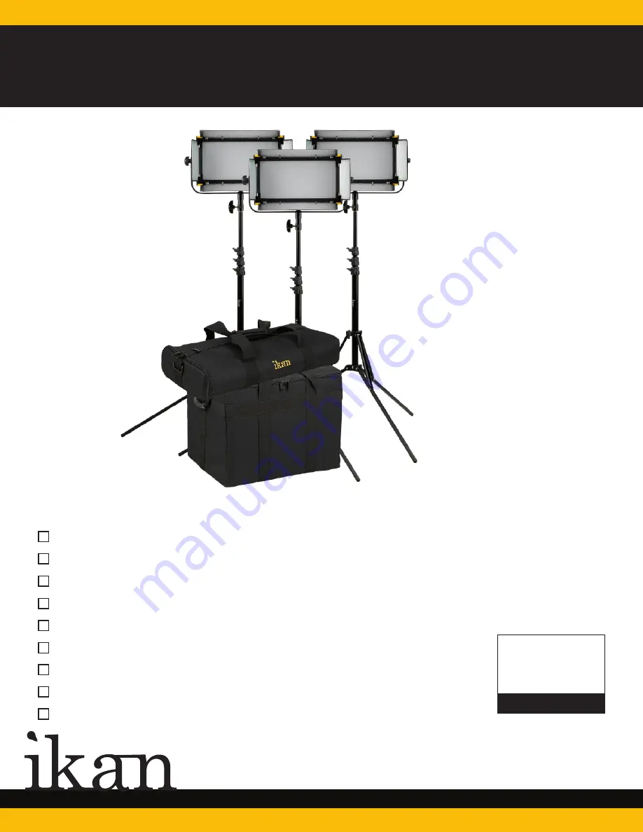 Ikan Mylo MSB8-3PT-KIT Quick Start Manual Download Page 1