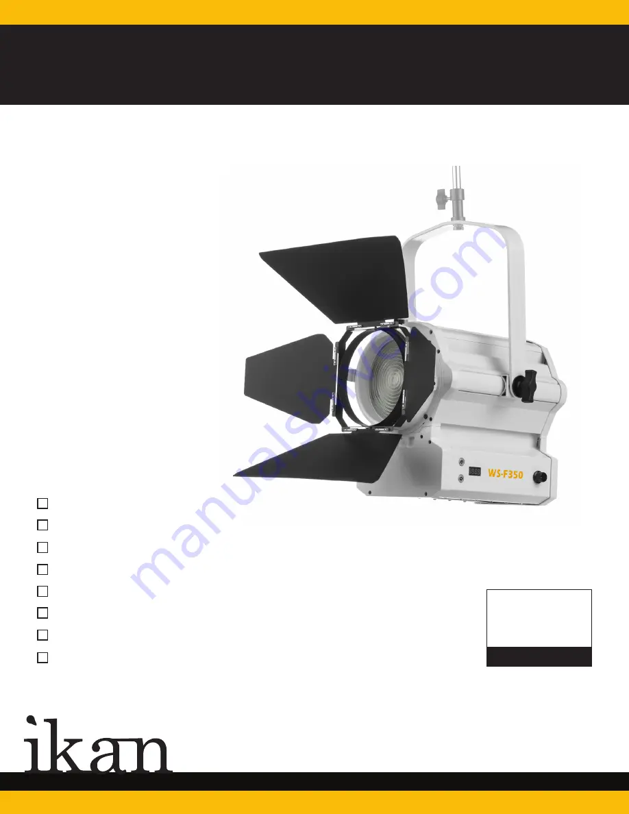 Ikan WS-F350A Скачать руководство пользователя страница 1
