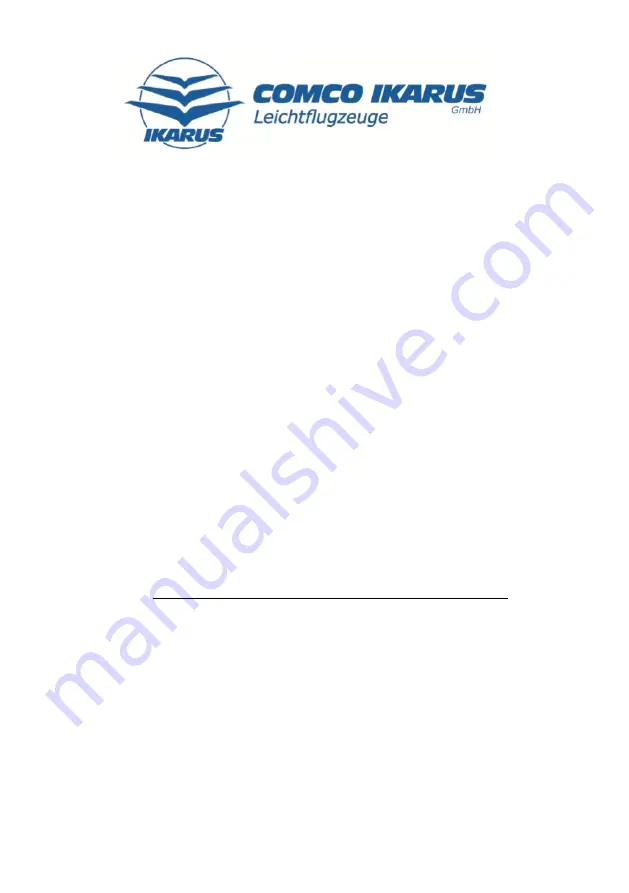 iKarus 61141 Pilot Operating Handbook Download Page 1