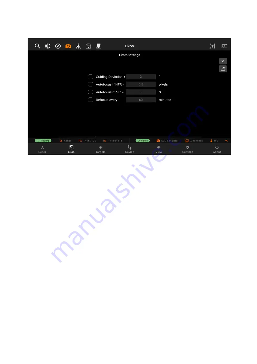 iKarus Stellar Mate Plus User Manual Download Page 74