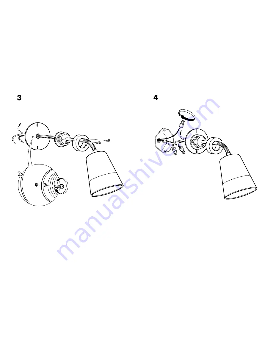 IKEA BASISK WALL SPOT LIGHT Instructions Download Page 4