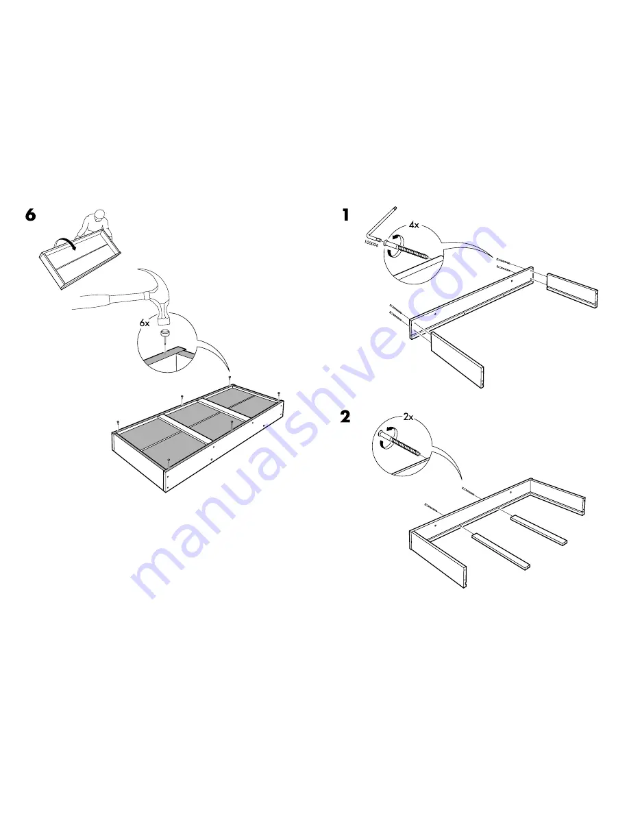 IKEA BEDDINGE BED STORAGE BOX Скачать руководство пользователя страница 3