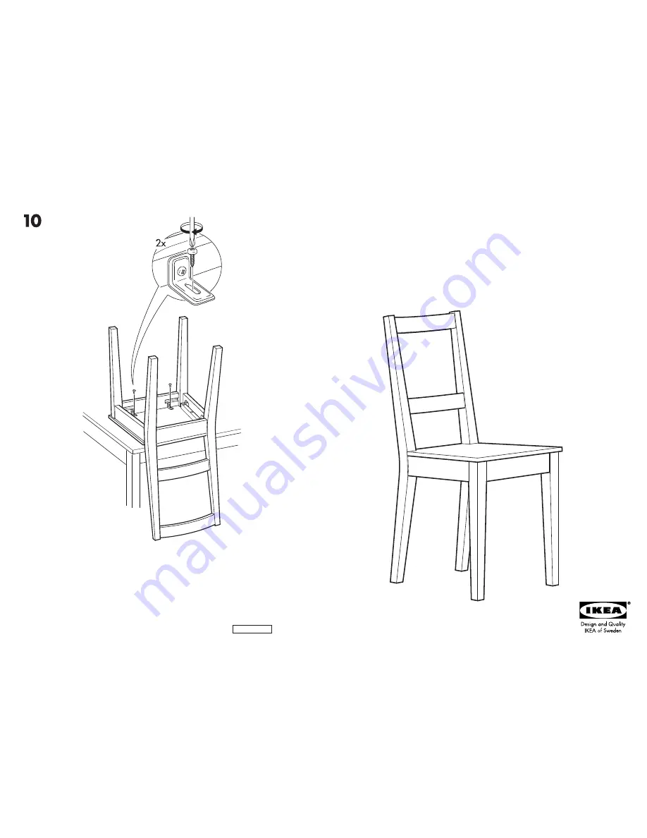 IKEA BERTIL CHAIR Instructions Download Page 1