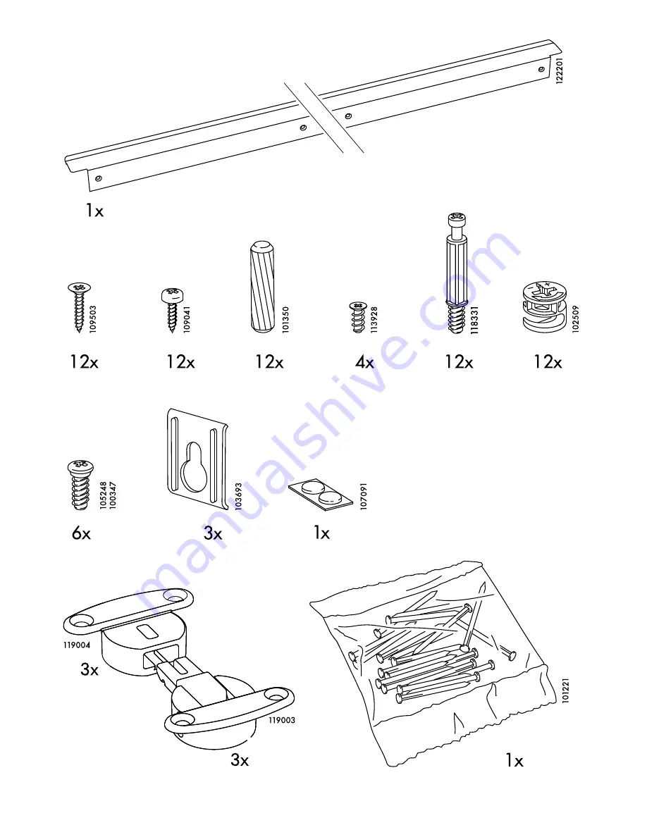 IKEA BESTA BURS Assembly Instructions Manual Download Page 5