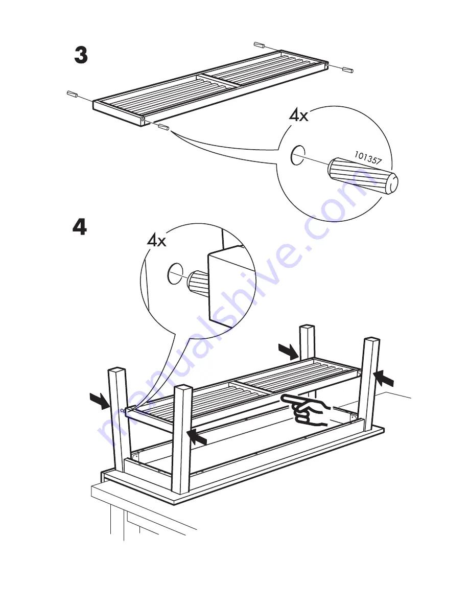 IKEA BJÖRNA BENCH 53 1/2