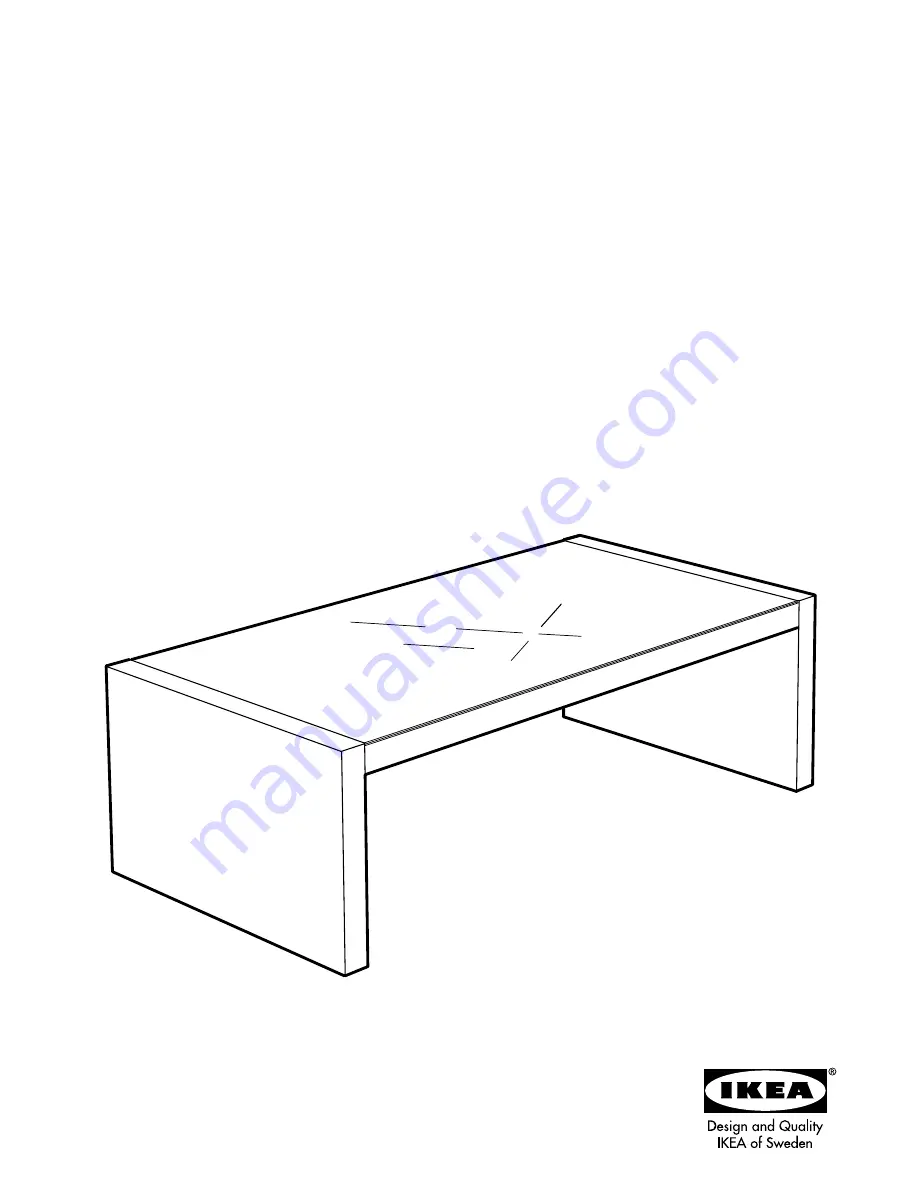 IKEA EXPEDIT COFFEE TABLE RECTANGLE Скачать руководство пользователя страница 1