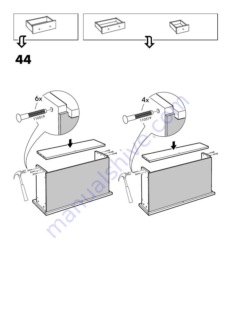 IKEA HEMNES 105.072.92 Manual Download Page 46