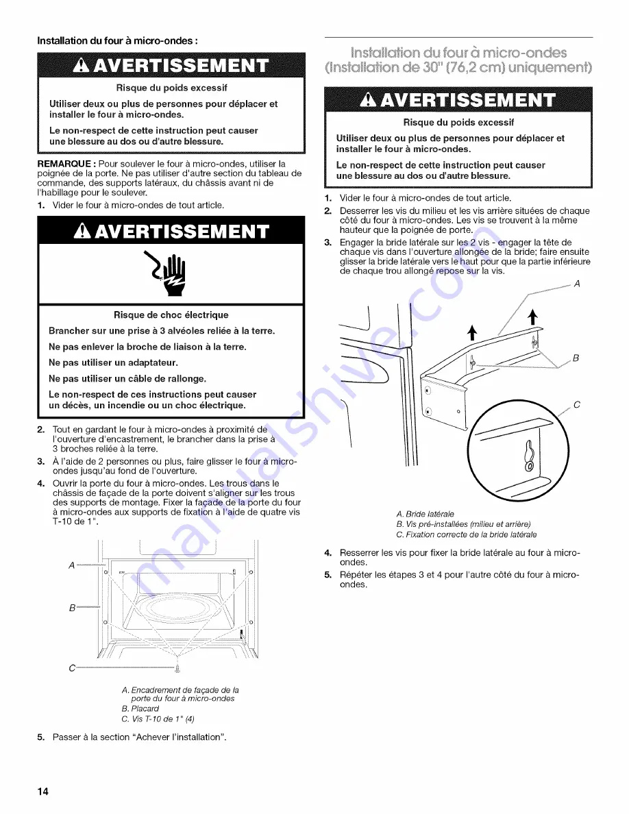 IKEA IBMS1455WS0 Installation Instructions Manual Download Page 14