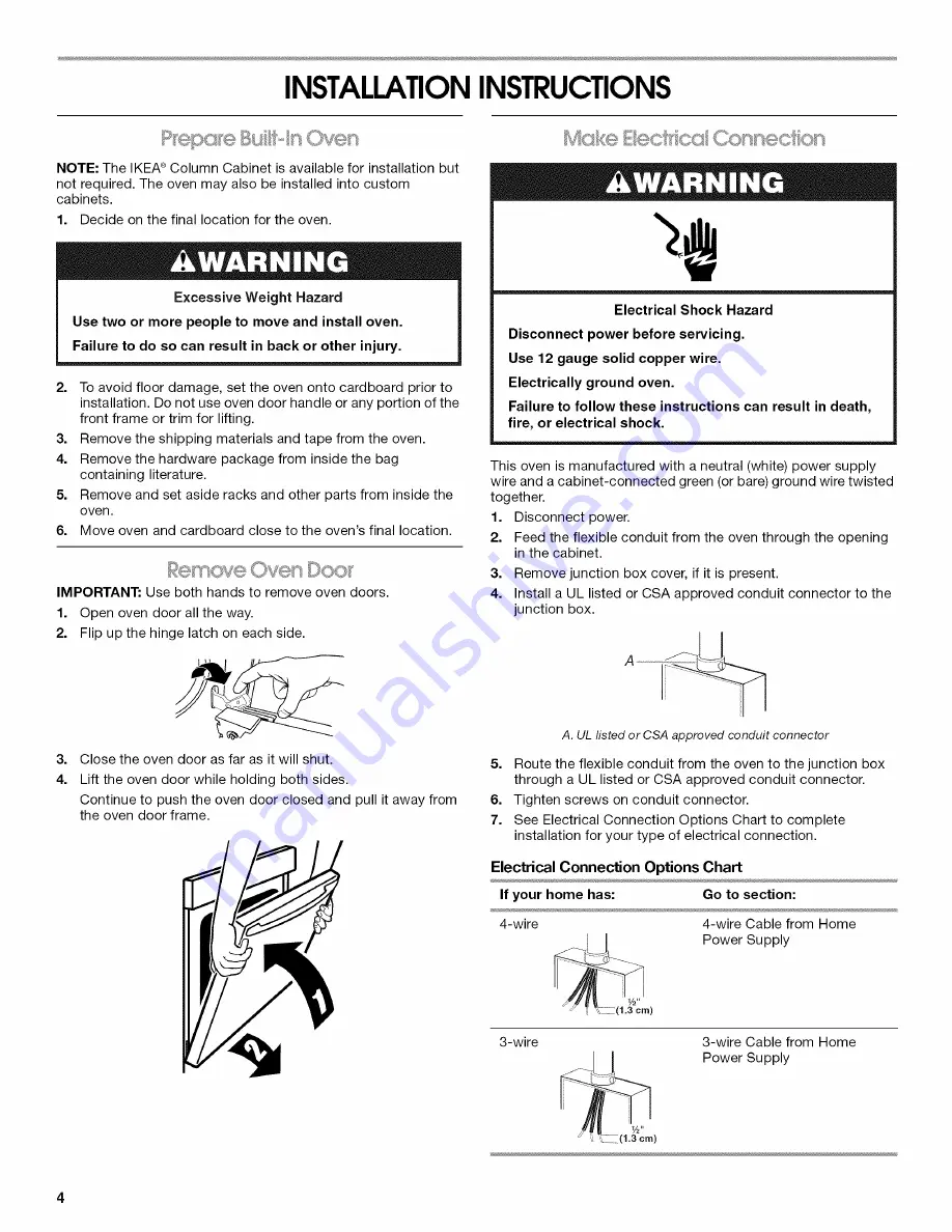 IKEA IBS324PWS0 Installation Instructions Manual Download Page 4