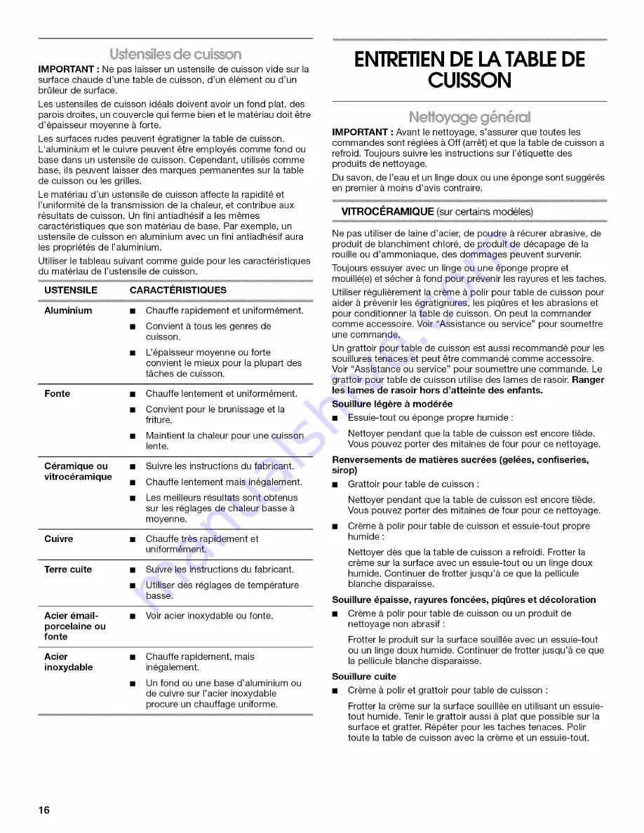 IKEA ICR410RB03 Use & Care Manual Download Page 16