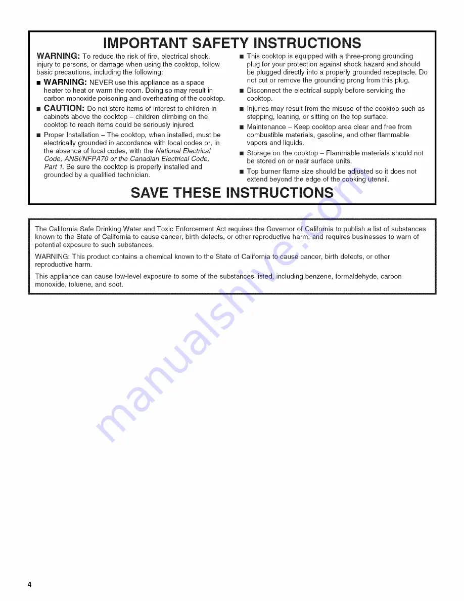 IKEA ICS300WM00 Use And Care Manual Download Page 4