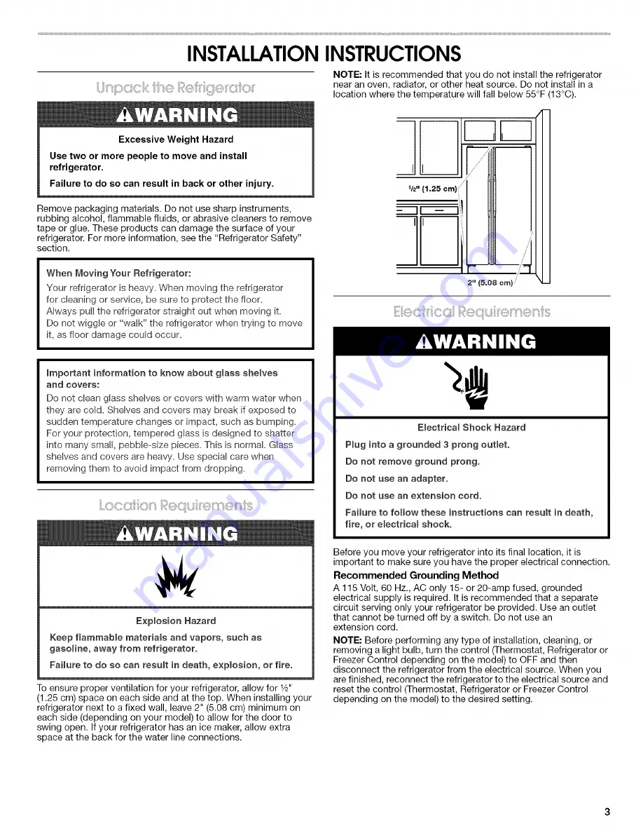 IKEA ID2GFGXRS00 Use & Care Manual Download Page 3