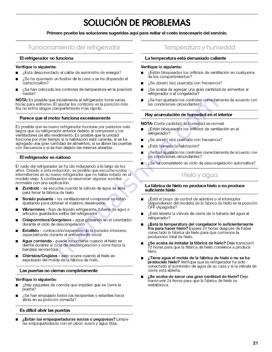 IKEA ID2GFGXRS00 Use & Care Manual Download Page 21