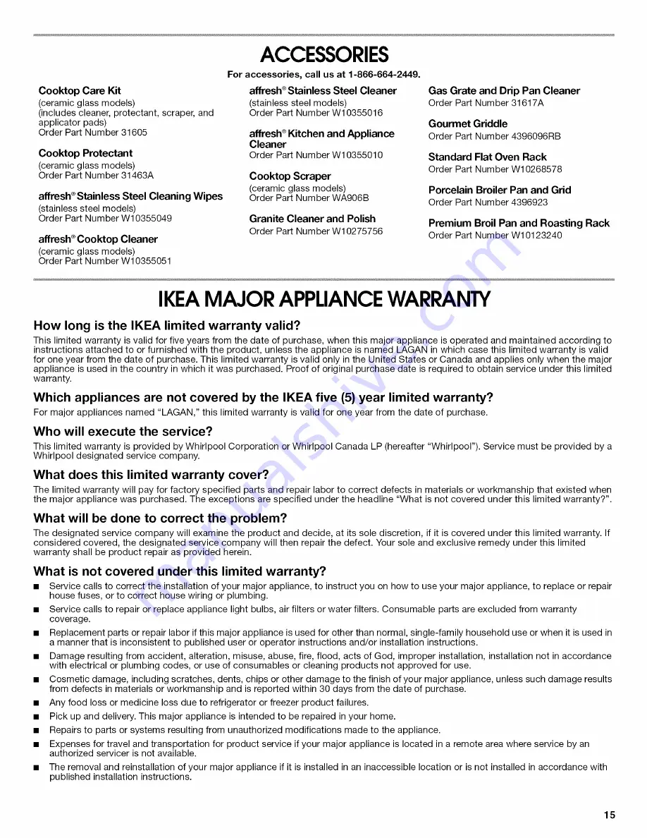 IKEA IES426AS0 User Instructions Download Page 15