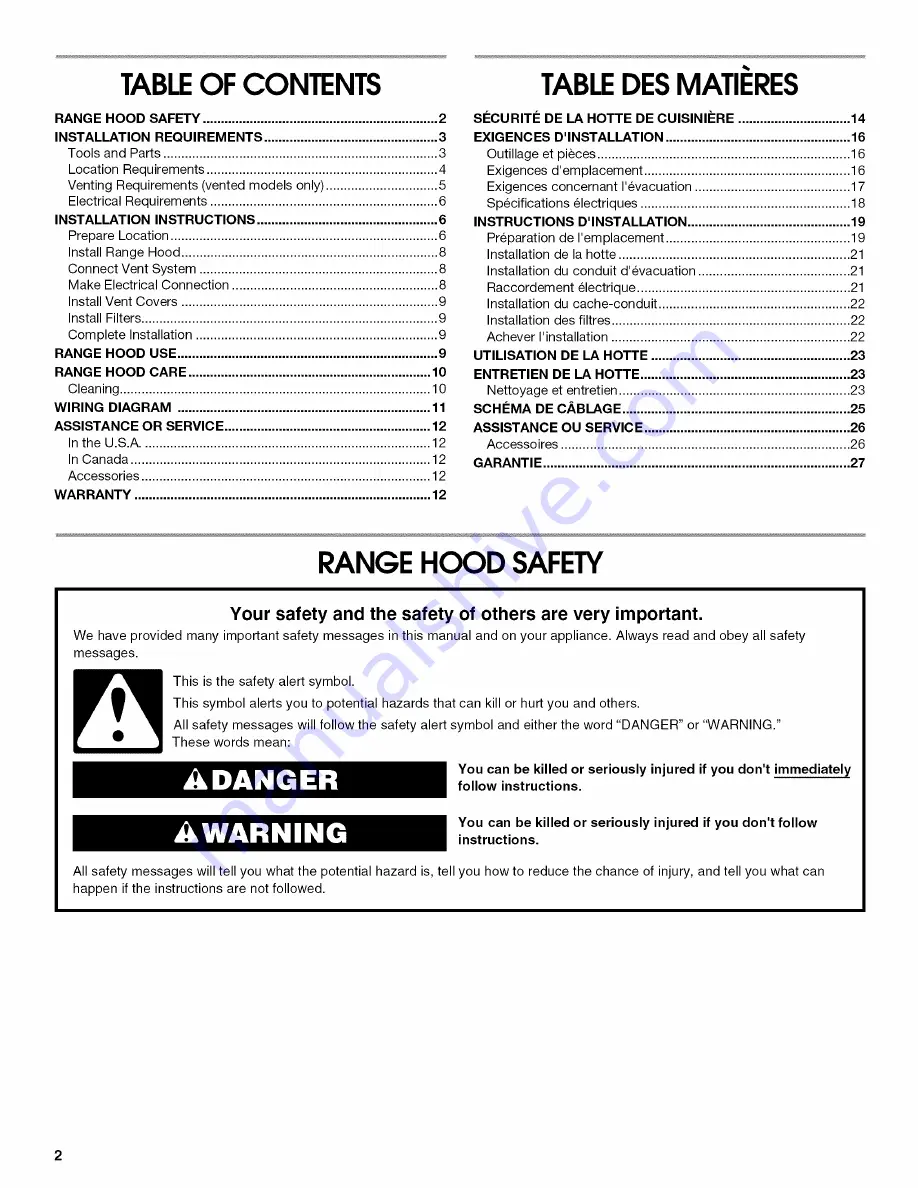 IKEA IHW6302VM0 Installation Instructions And Use & Care Manual Download Page 2