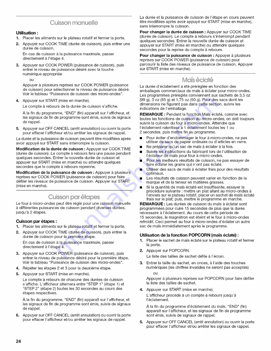 IKEA IMH15 Use And Care Manual Download Page 24