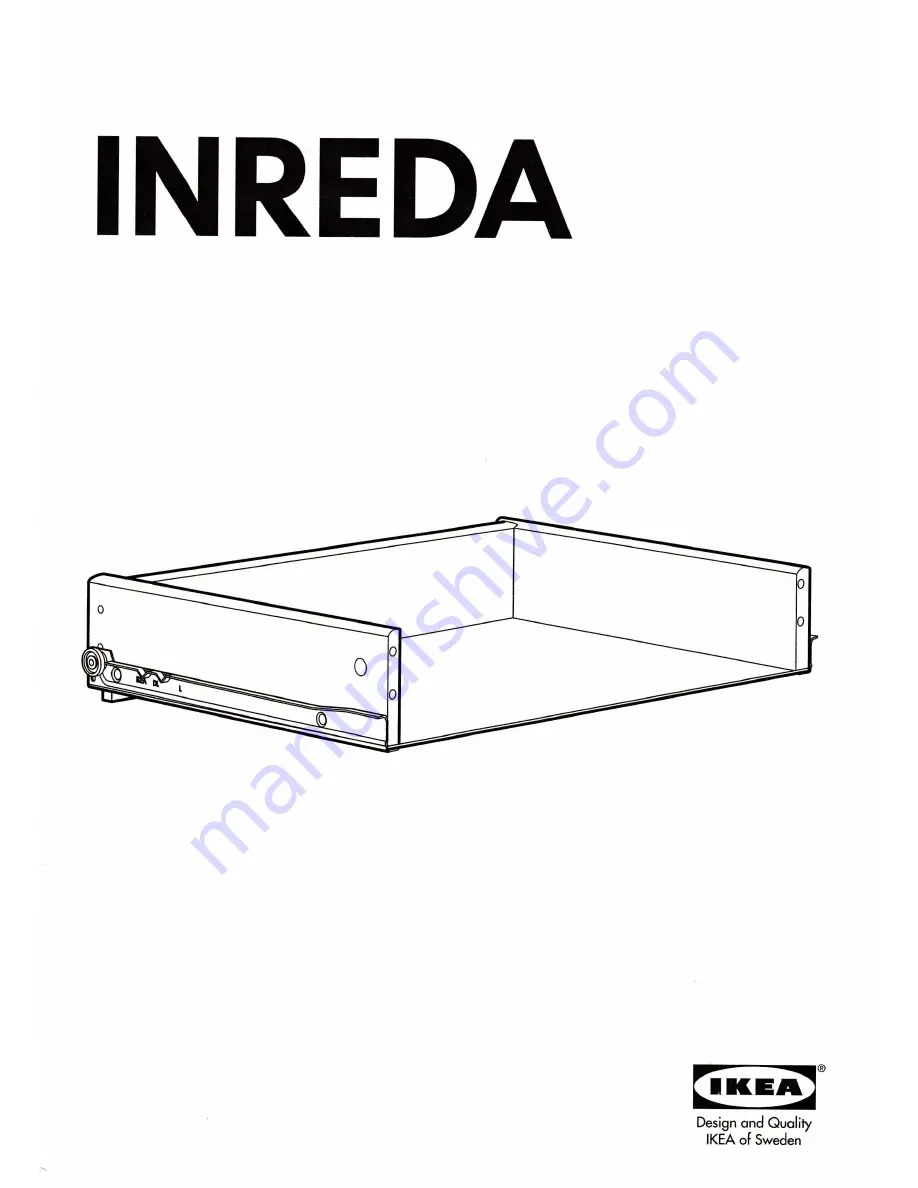 IKEA INREDA Installation Instructions Manual Download Page 1