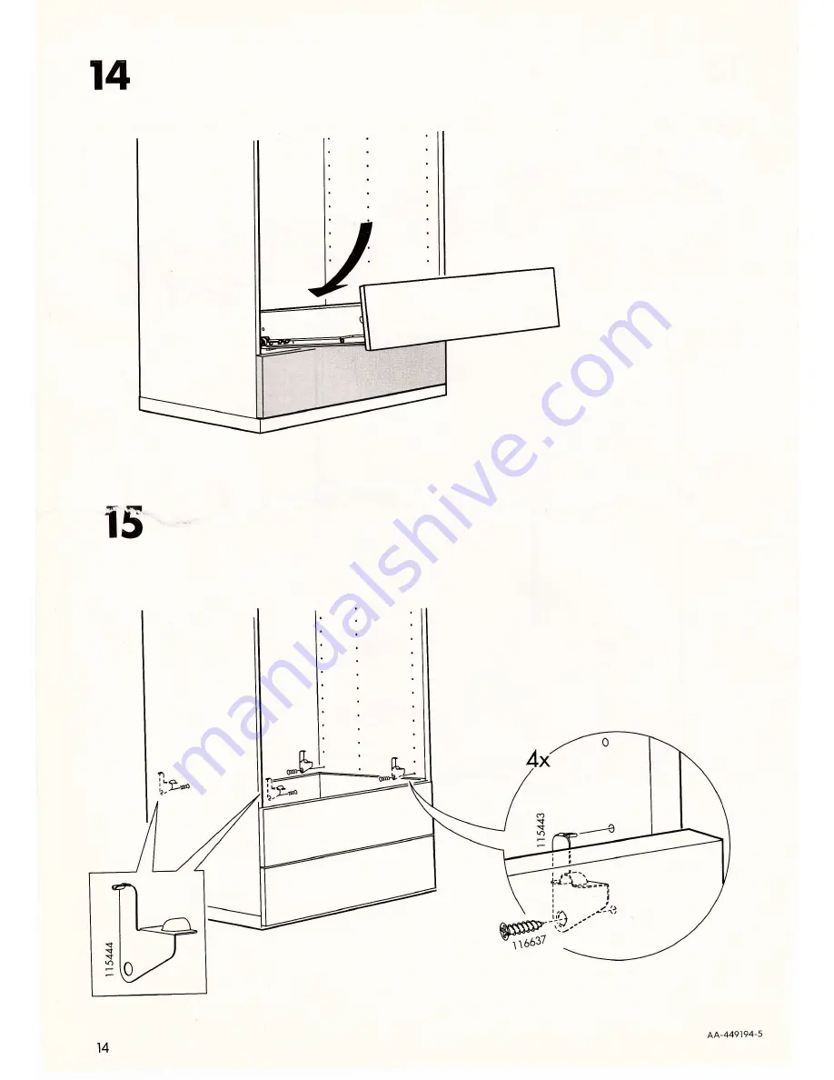 IKEA INREDA Installation Instructions Manual Download Page 13