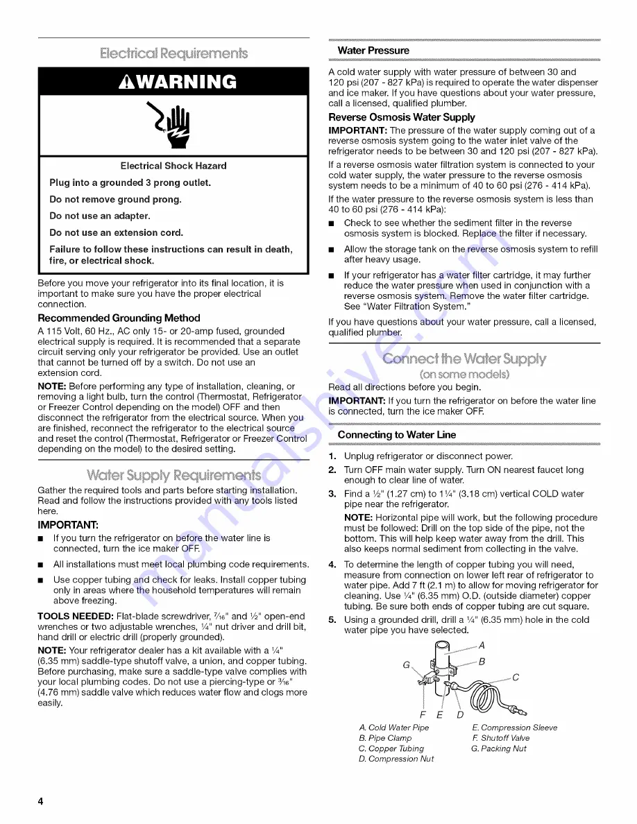 IKEA IR8GSMXRS00 Use & Care Manual Download Page 4